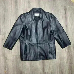 Worthington Black Leather Jacket